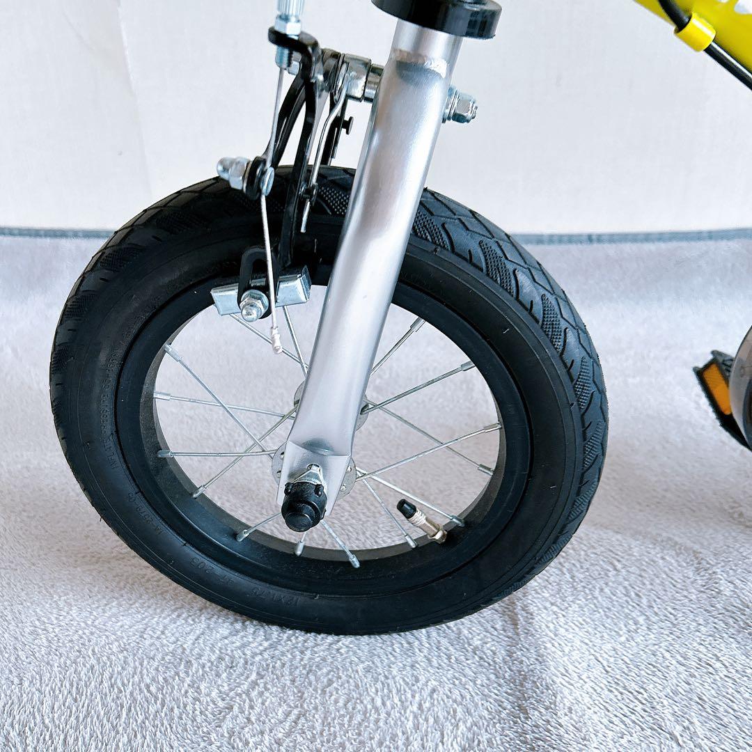 Henshin Bike 幼児用自転車 黄色 12インチ 2歳〜 へんしんバイク