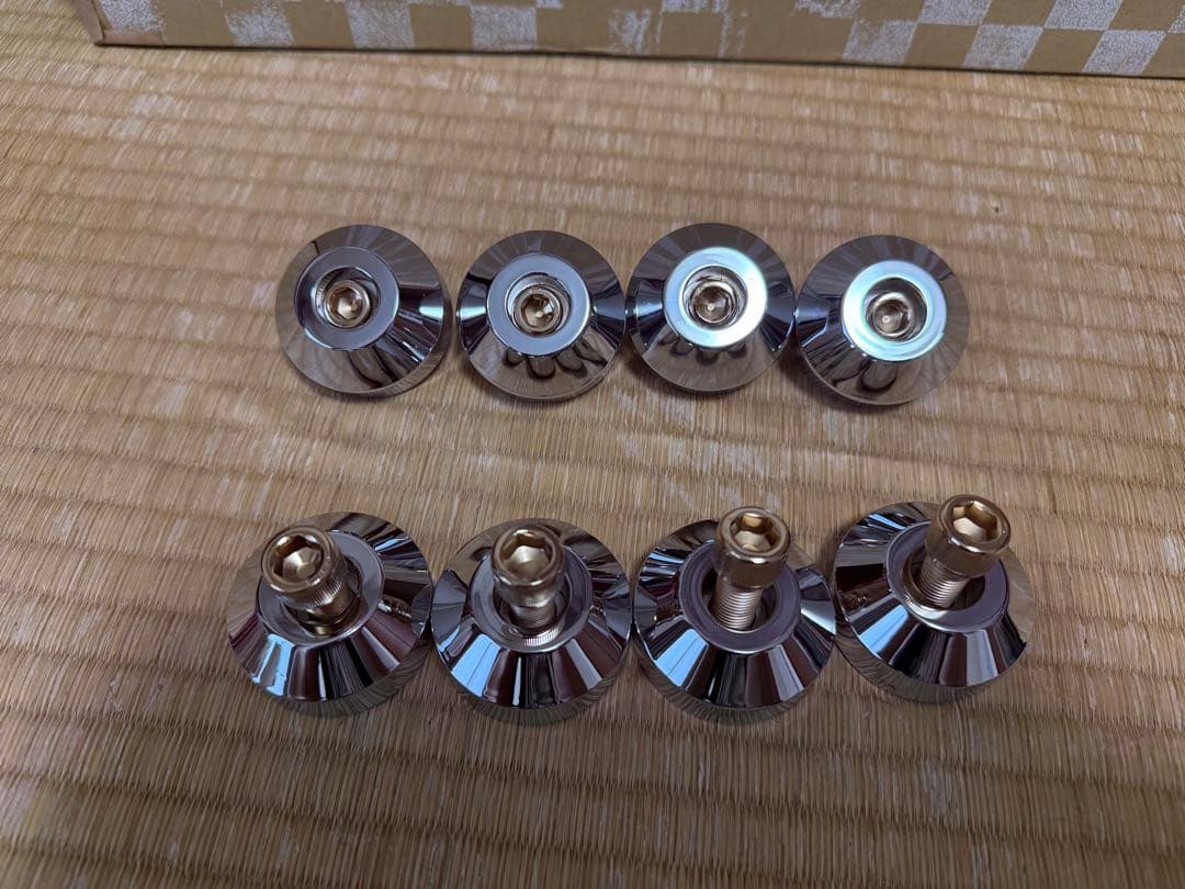 シボレーインパラ58-64フロントアッパーロアービレットクロームブッシュカバー