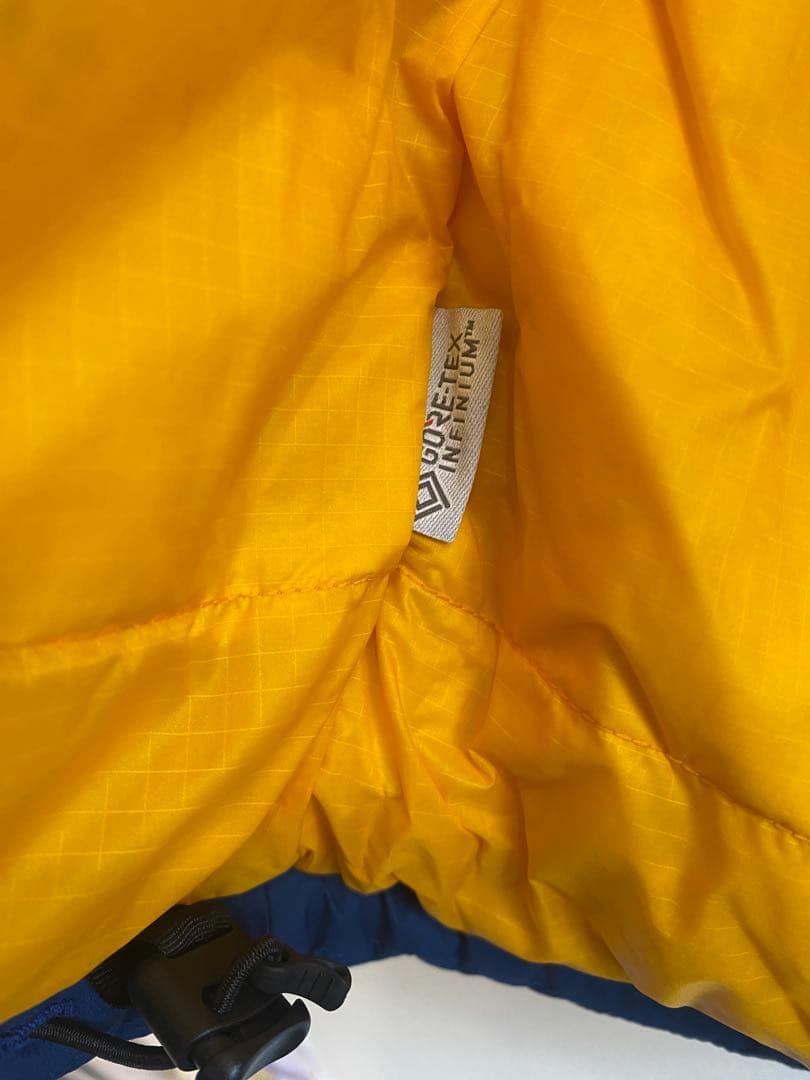 ノースフェイス　ブルックスレンジライトパーカ　マウンテンブルーxイエロー　S