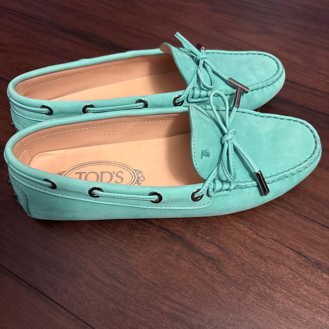 BOSSTOD'S ドライビングシューズ　35 1/2 ティファニーブルー