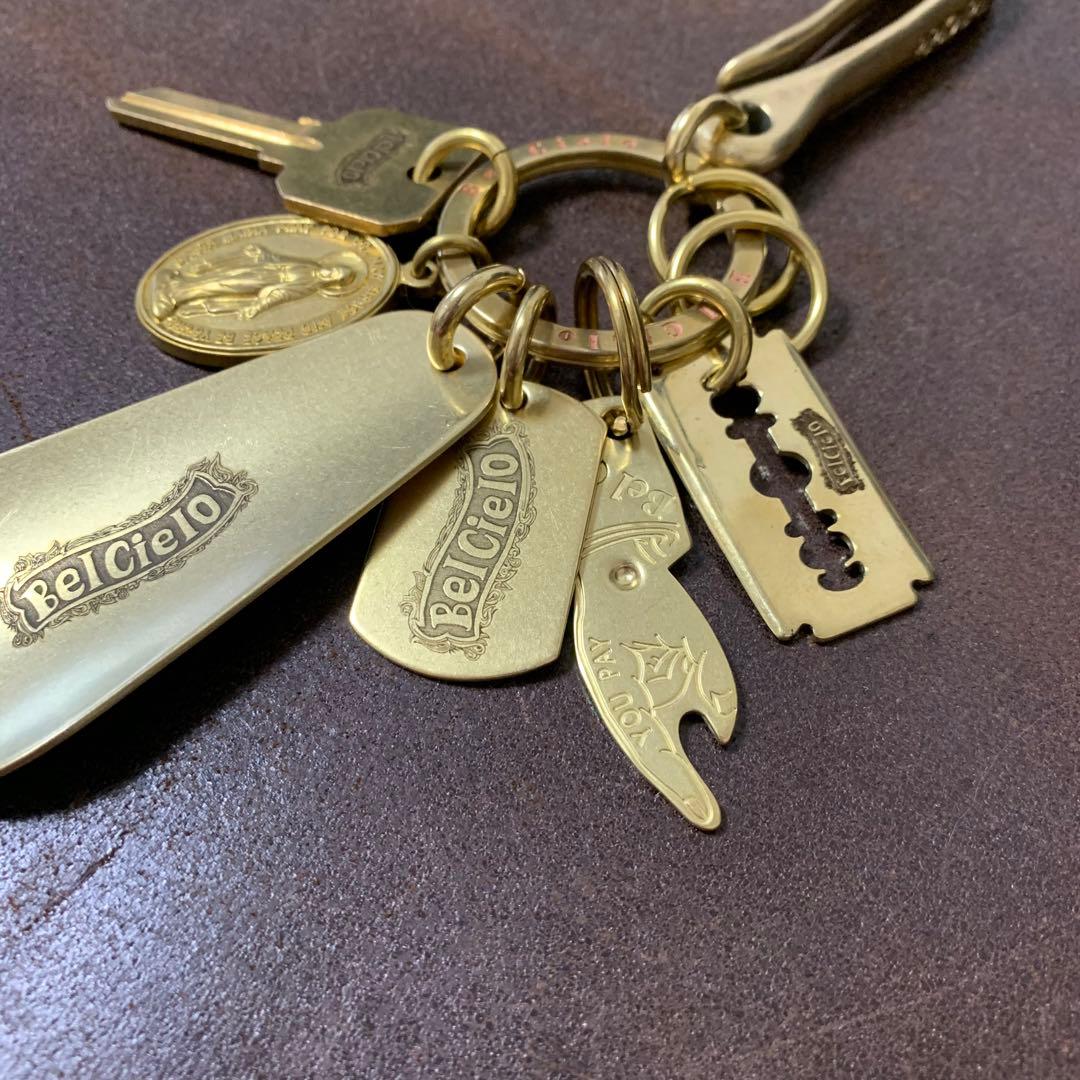 Bel Cielo　真鍮製　スモールシューホーンMIXキーホルダー