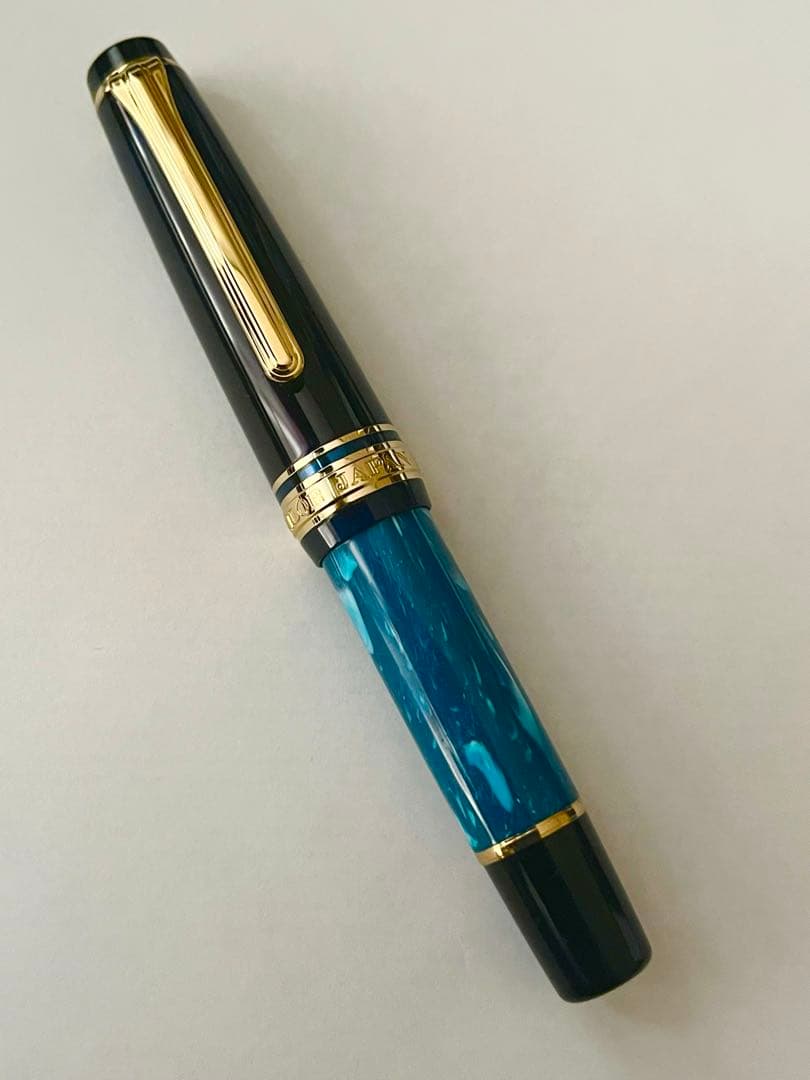 セーラー ランコントル 万年筆 ラメールブルー 限定 プロギアスリムミニ EF