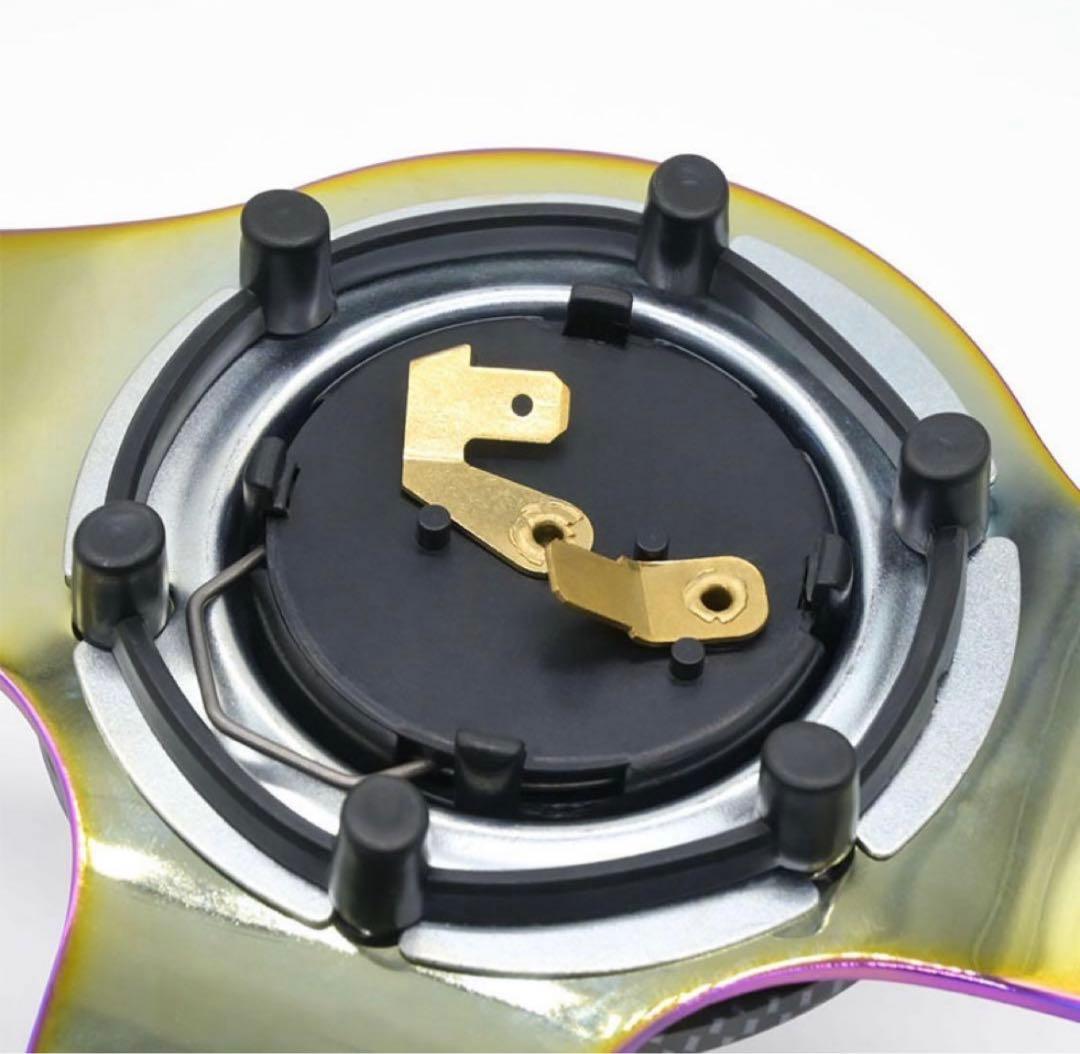 クリアブルー 3スポーク ステアリングホイール 14インチ