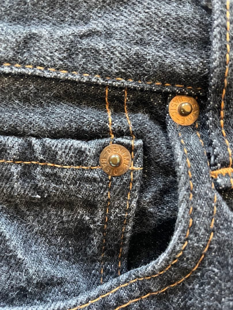 旧DENIME オリゾンティ ブラック デニム D-HG1118 W32 90s