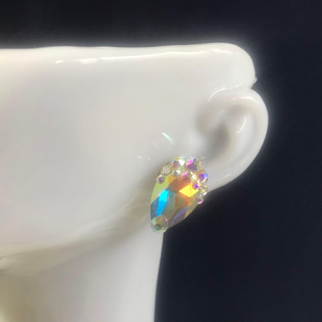 オーロラシンプルピアス　社交ダンス☆ベリーダンス