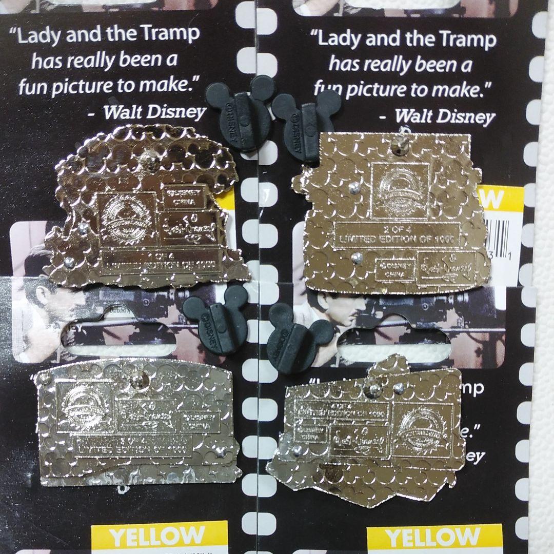 新品未使用品!! 海外Disney LE レディ＆トランプ ディズニーピンバッジ