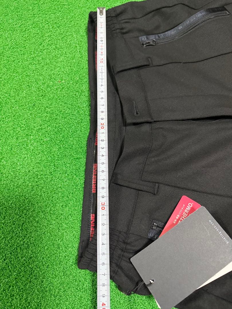 BRIEFING ブラックソフトサーモパンツ ジッパーポケット