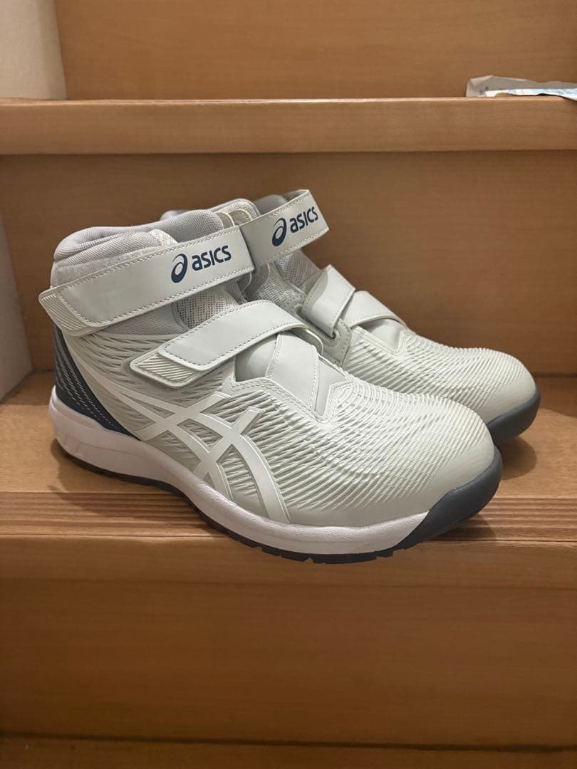 アシックス 安全靴 CP120 020グラシアグレーxホワイト 27cm 未使用