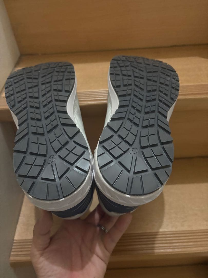 アシックス 安全靴 CP120 020グラシアグレーxホワイト 27cm 未使用