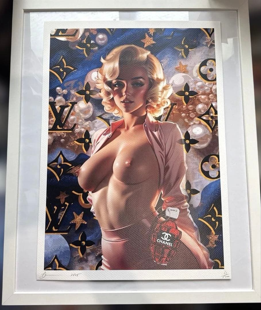 DEATH NYC 現代アート　世界100枚限定 マリリン・モンロー　ヴィトン