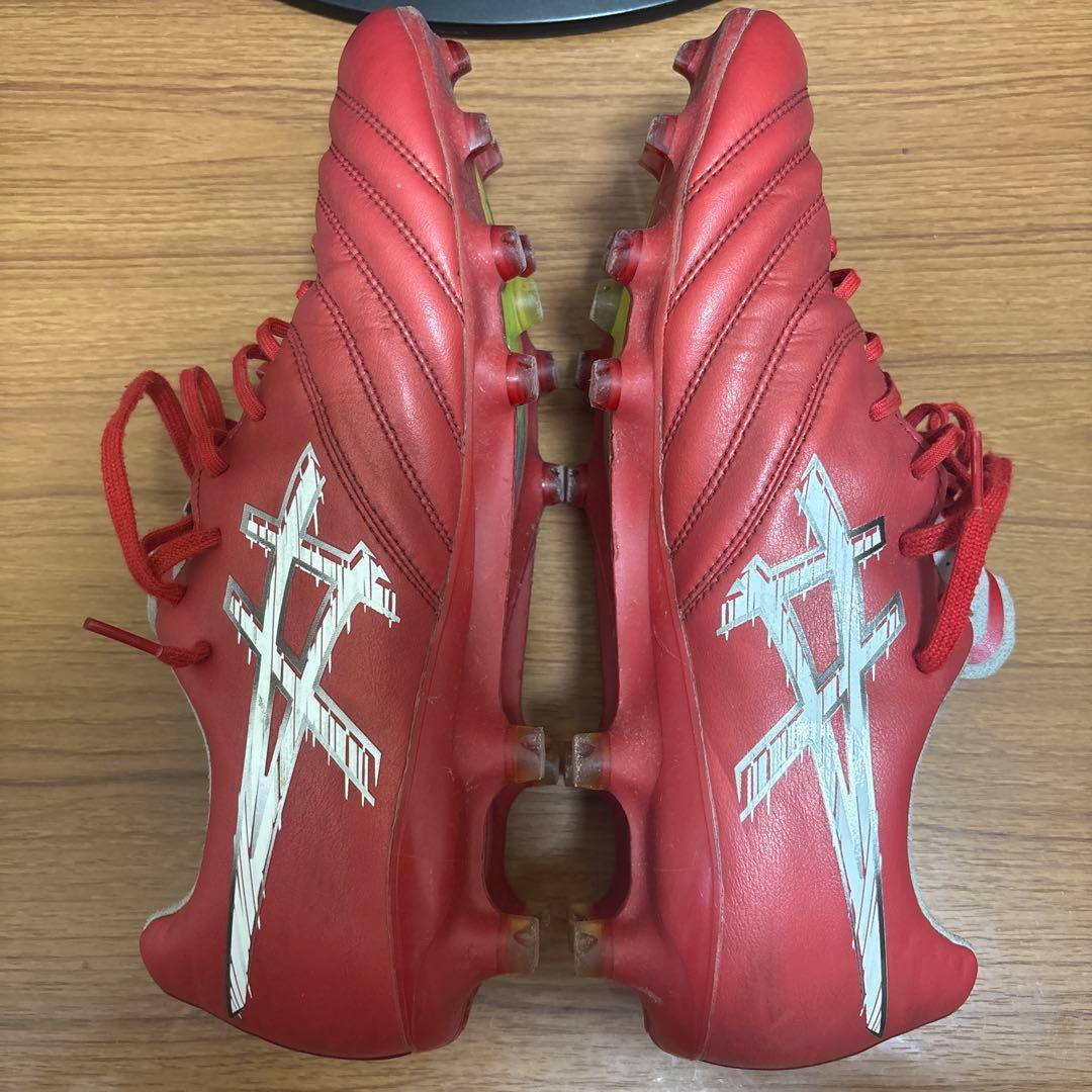 asics サッカーシューズ スパイク レッド