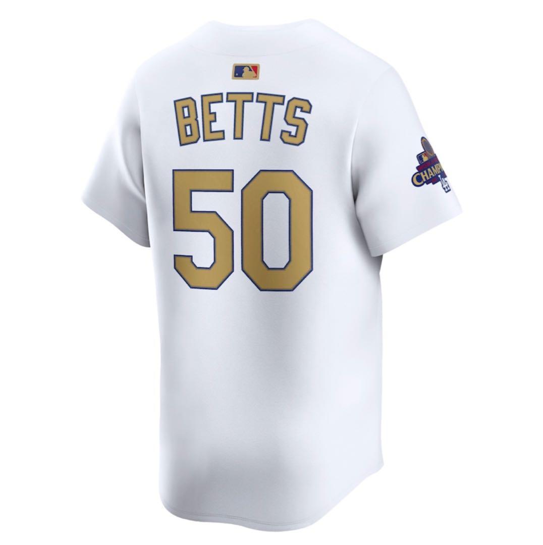 ドジャース ムーキーベッツ ゴールドユニフォーム サイズL 新品タグ付 正規品