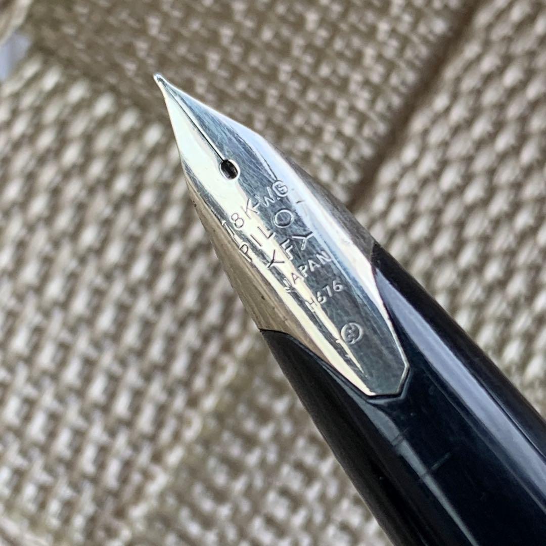 パイロット　カスタム　モザイク柄　18KWGニブ