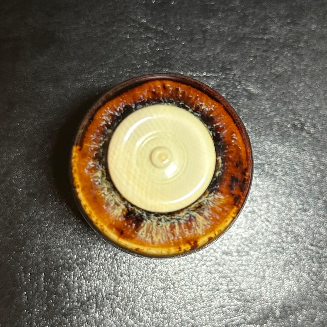 ★茶道具！肩衝 茶入！『桶谷 定一』作！共箱/仕覆！★