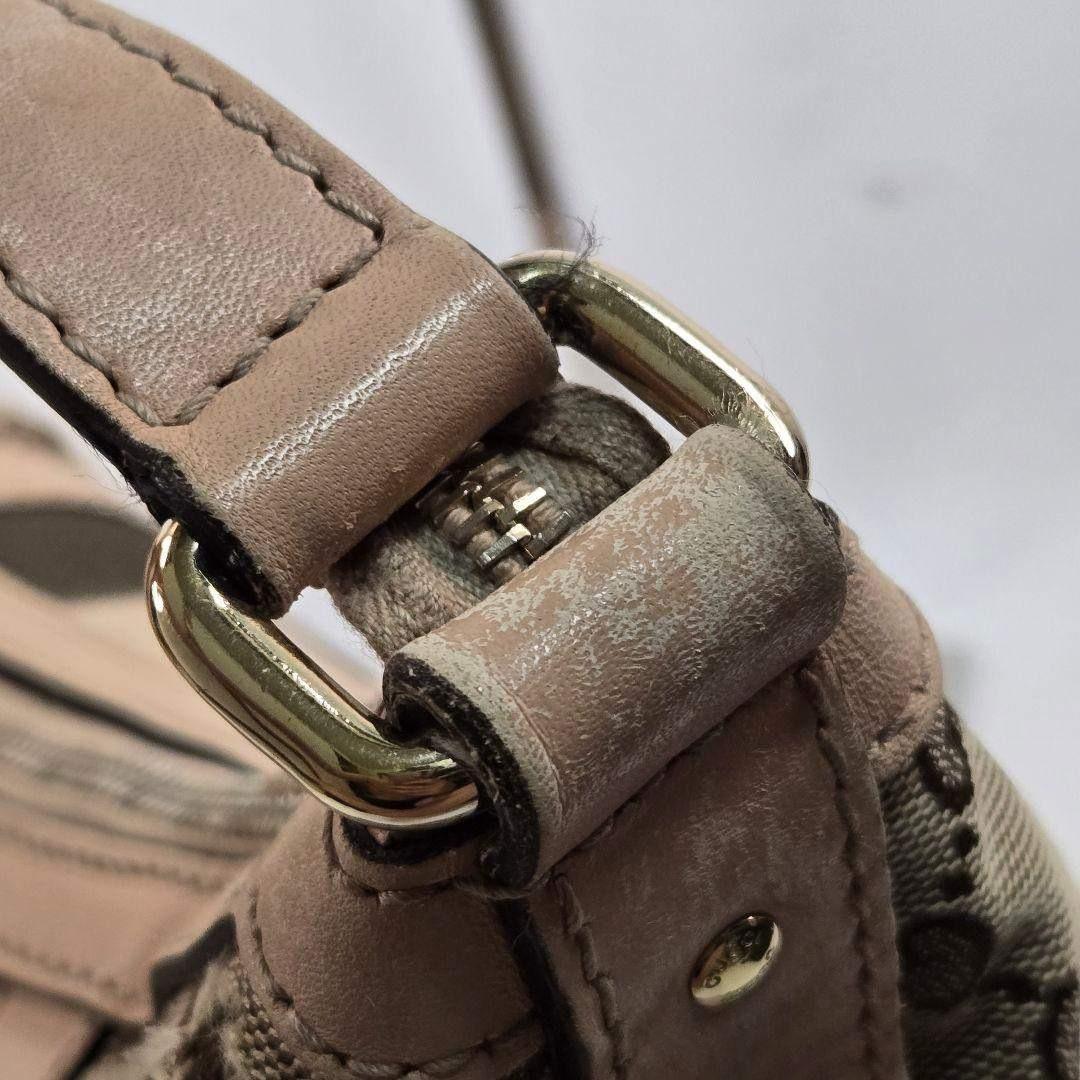 カード付き GUCCI ショルダーバッグ シェリーライン GGキャンバス レザー