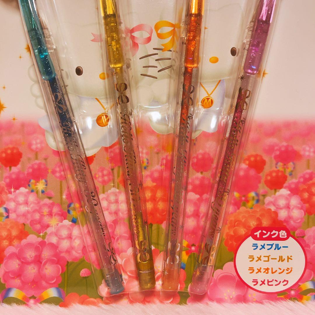 希少レア　ハローキティ　ミミィ 30 years カラーペンセット　エンジェル