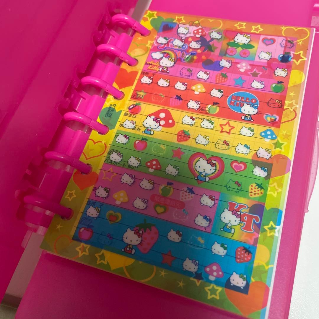 平成レトロ　ハローキティ　超多機能！　レア　筆箱　ペンケース　シール帳　手帳