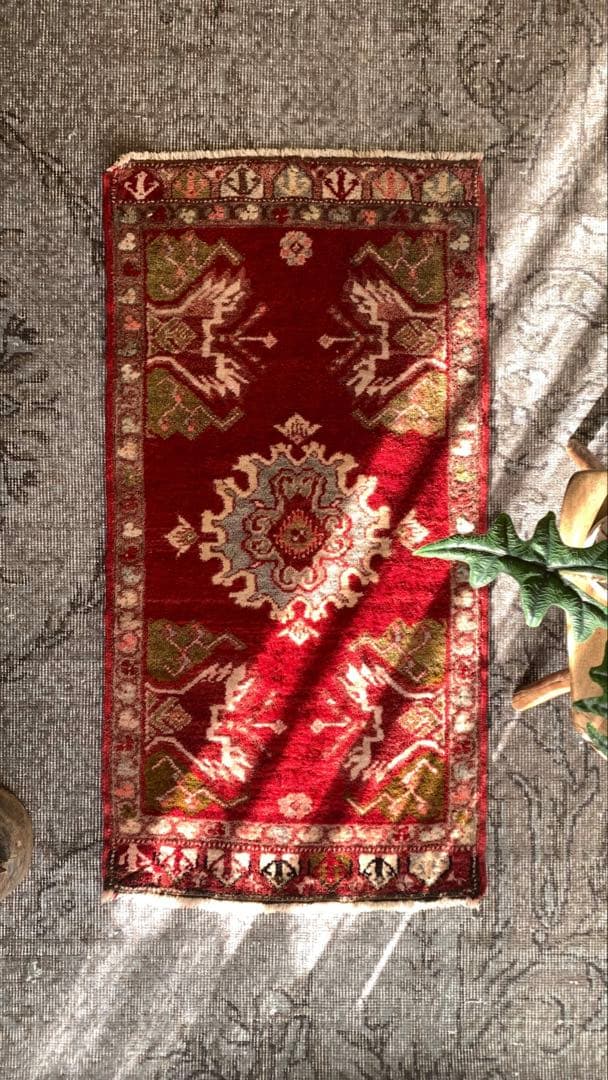 50×98 \"Christmas rose\" ViNTAGE RUG