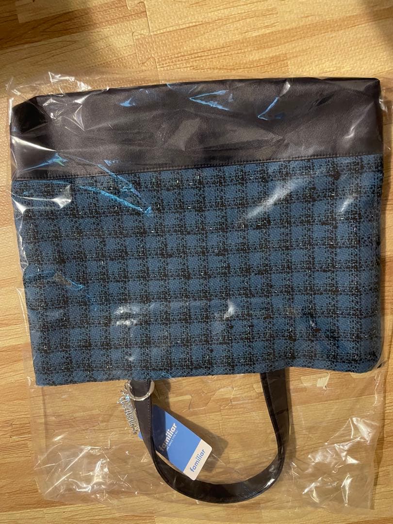 新品　バッグ Charmant Sac × familiar ファミリア ブルー