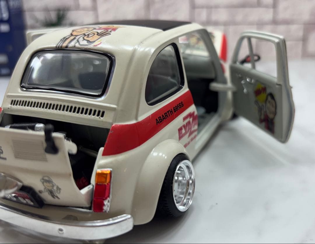 1/18ミニカー　アバルト スピードスターMK -Ⅰ深リムカスタム　矢沢永吉仕様