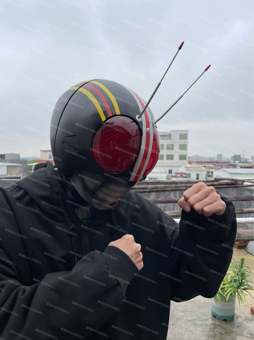 【美品】【未使用】マスク　アトラク　コスプレ　仮面ライダー 1/1プロップ