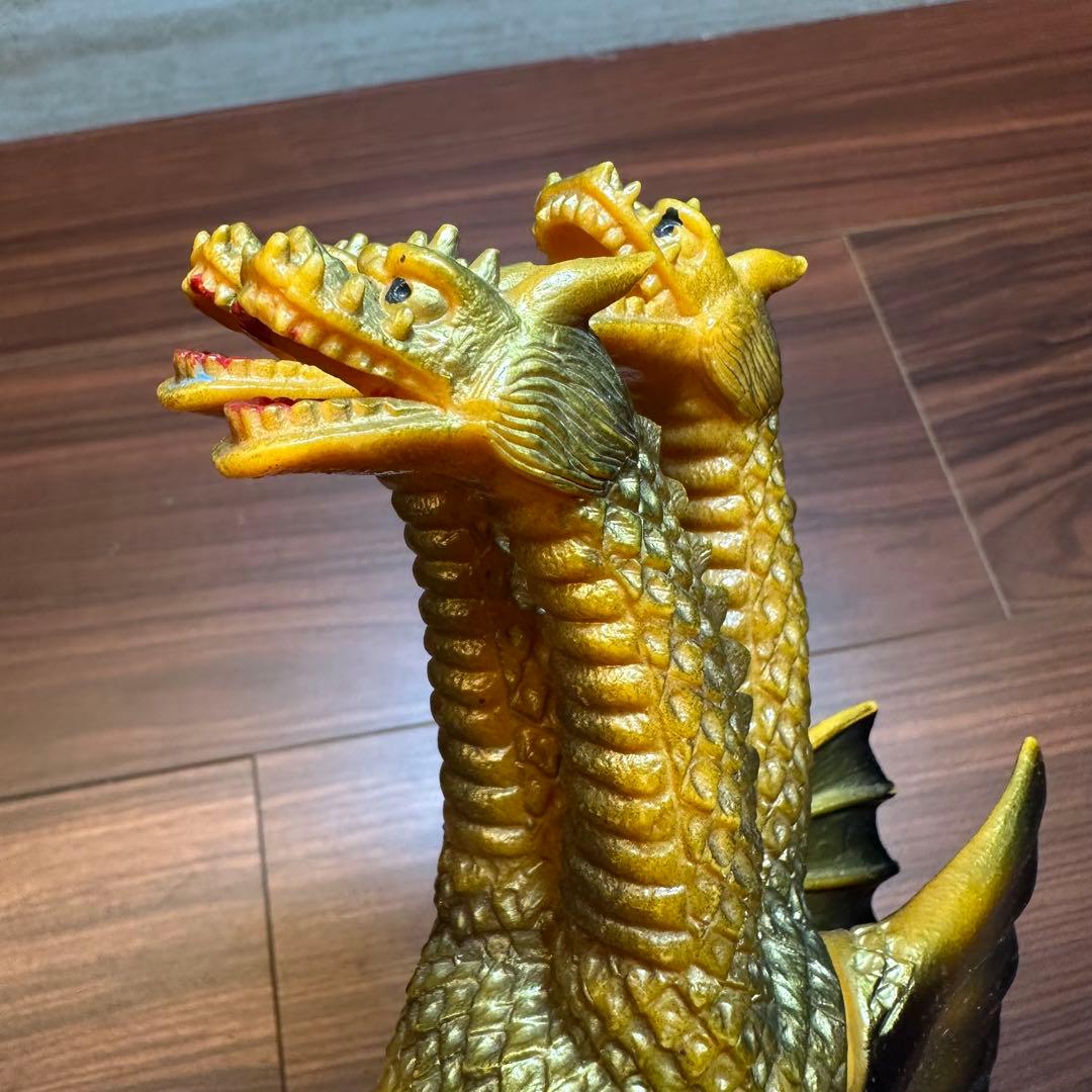 当時物 ポピー　キングザウルスシリーズ　キングギドラ　ソフビ 5653