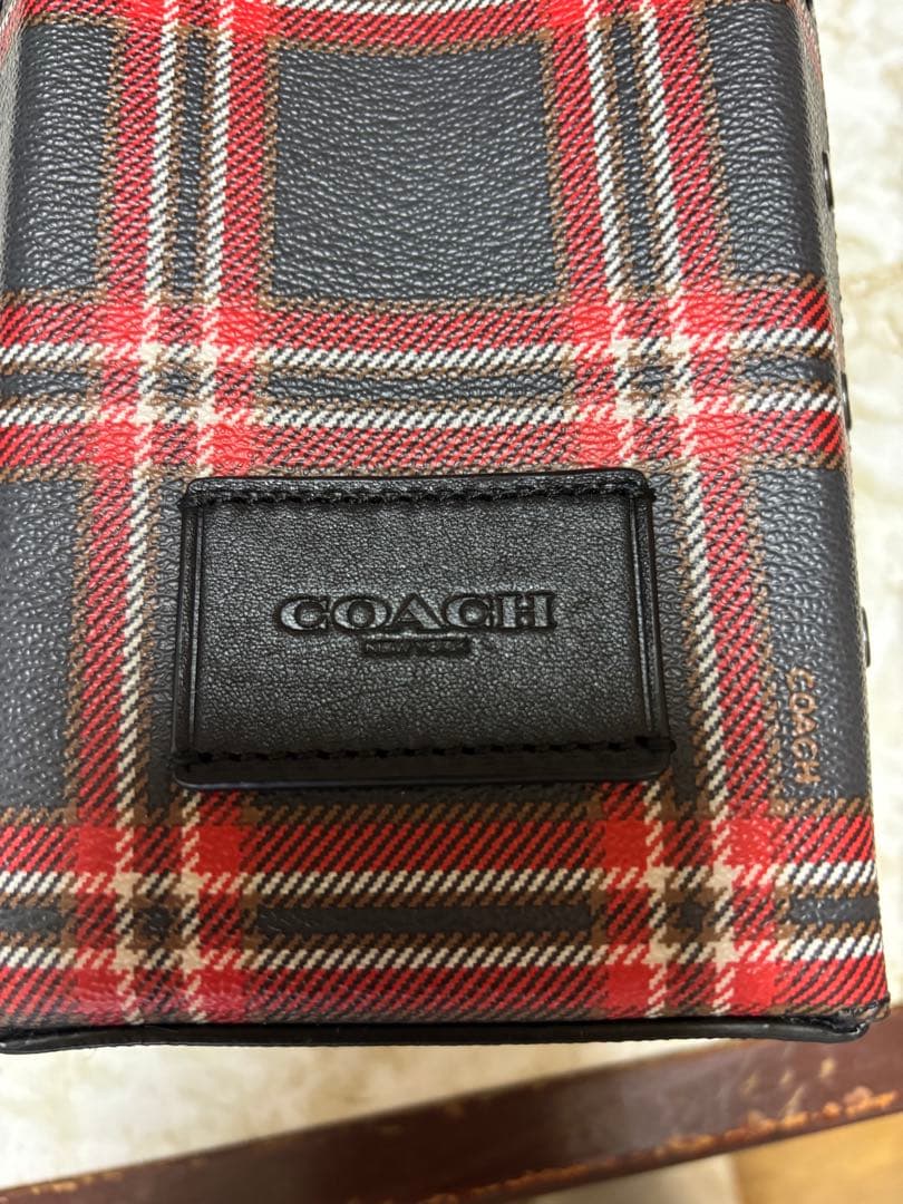 COACH チェック柄 ワインバッグ 保存袋付き