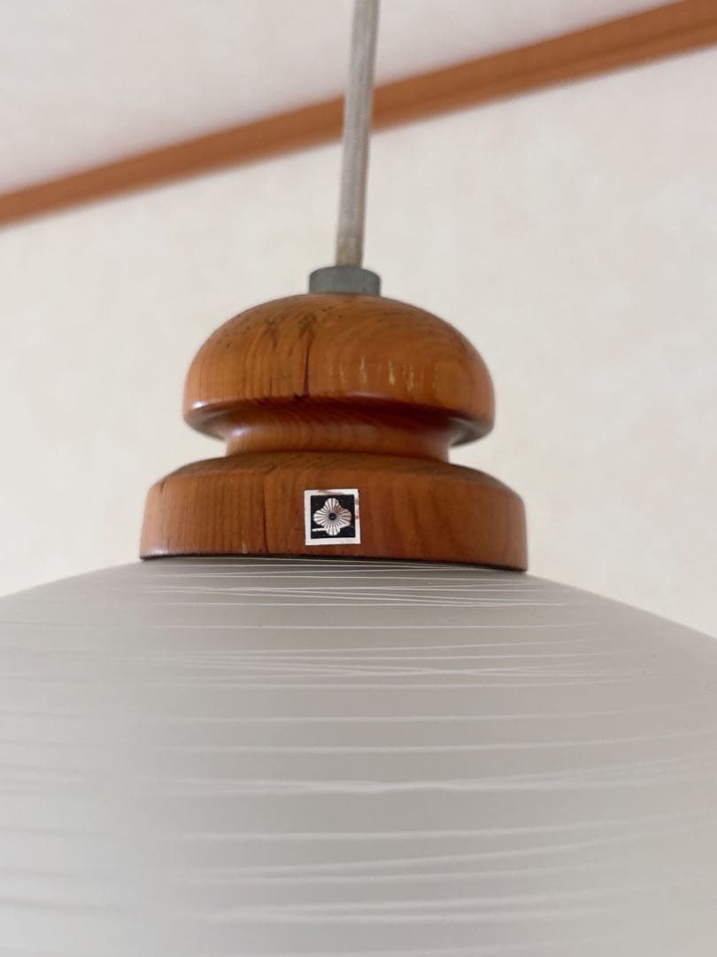 yamagiwa ヤマギワ　糸巻き　ペンダント　ランプ　ライト　レトロ　昭和