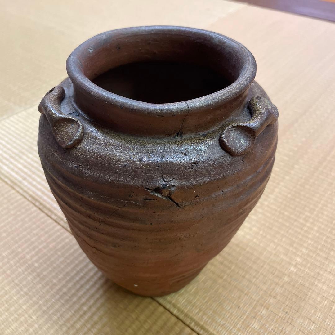 三耳古備前壺