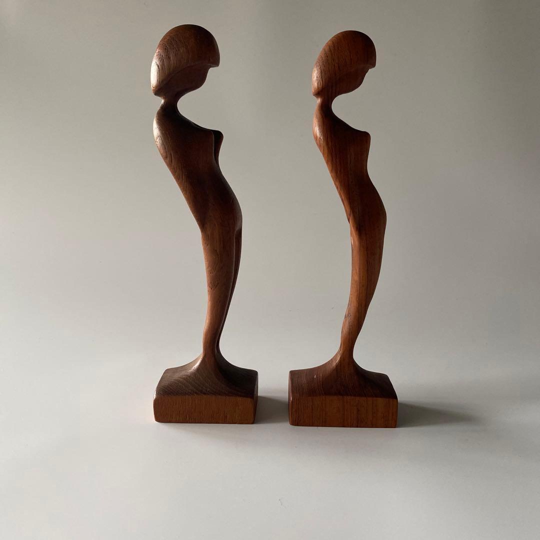 Arne Basse アルネ・バッセ チーク無垢 オブジェ デンマーク製