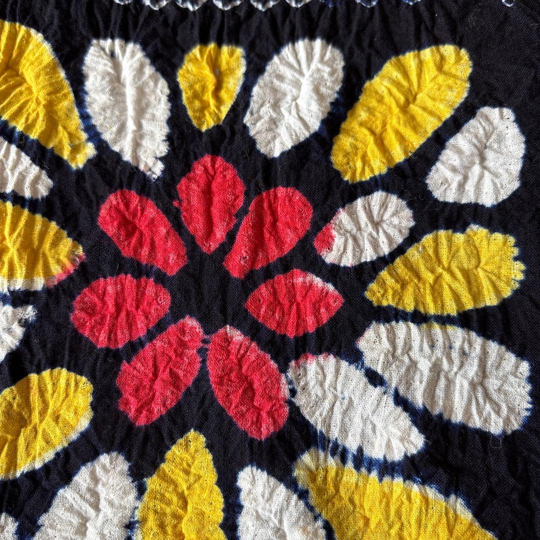 有松絞り　浴衣　美品　花火