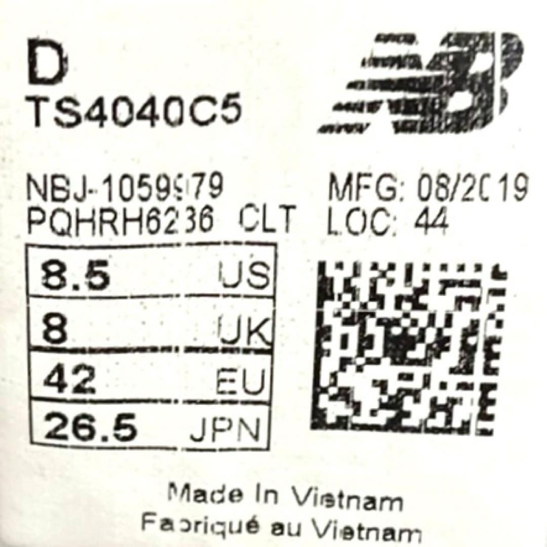 美品 New Balance 4040 MLBプレーオフモデル 白 26.5