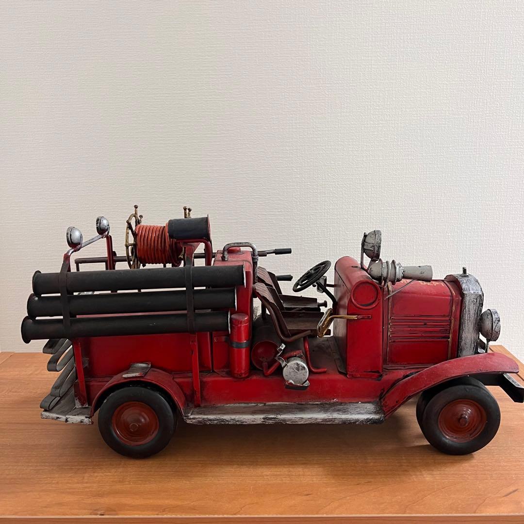 ブリキ模型 消防車 アメリカン雑貨 レトロ