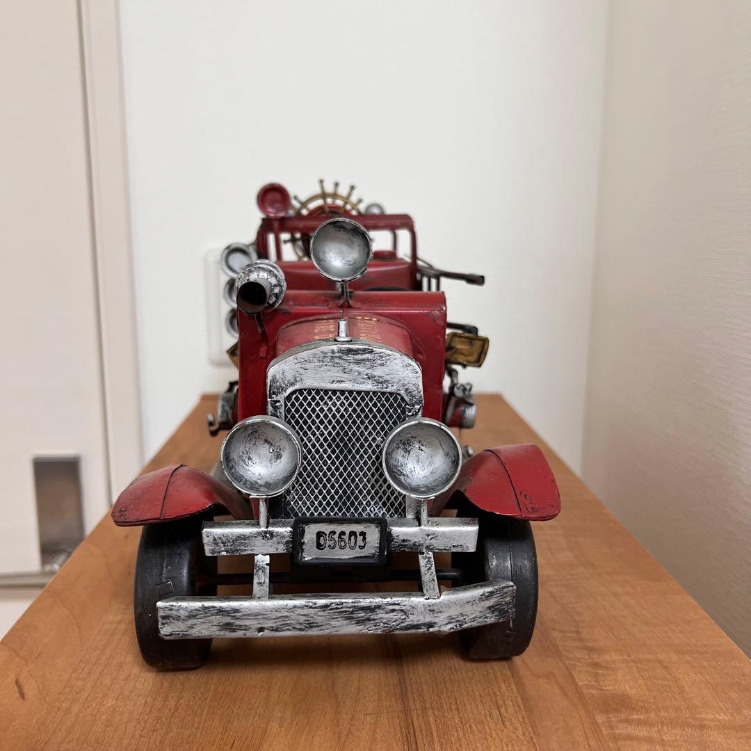 ブリキ模型 消防車 アメリカン雑貨 レトロ