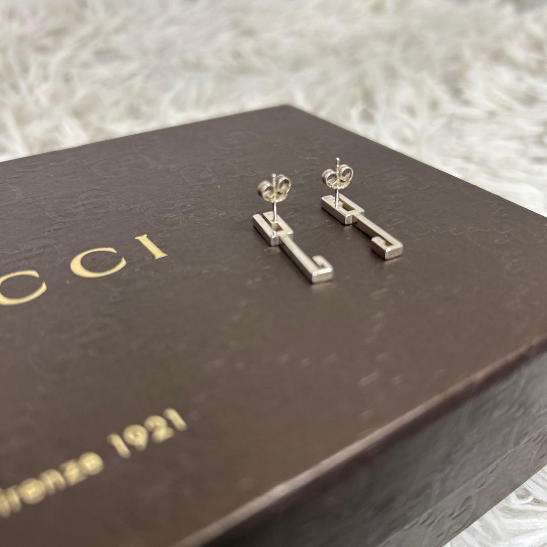 GUCCI Gロゴ　グッチ ピアス SV925 シルバー ピアス　G