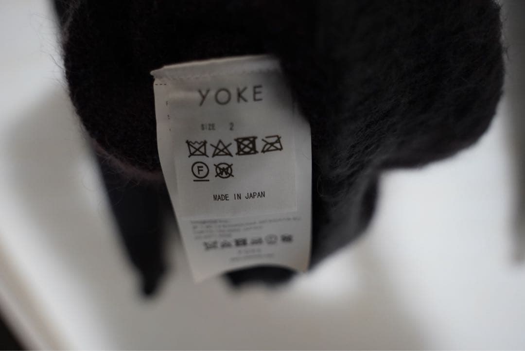 トップス YOKE 4COLOR MIX JACQUARD MOHIAR CREWNECK
