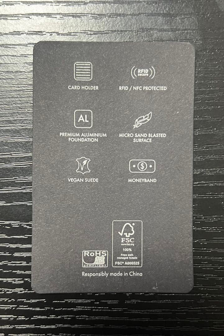 <未使用>ミニマリストのためのカードケース【Wally Carta】