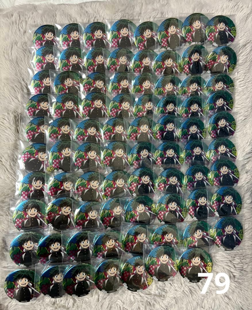 僕のヒーローアカデミア 緑谷出久 缶バッジ 応援団メタリックver. まとめ売り