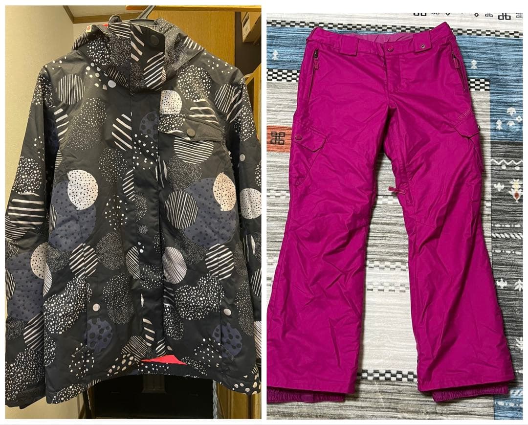 Roxy & Burton ロキシーウェア スノボウェア上下セット