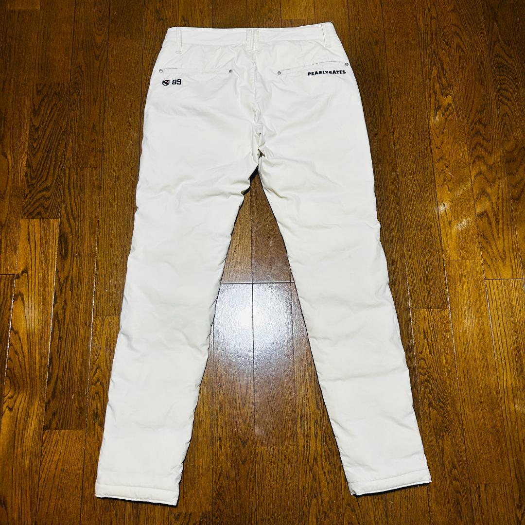 美 PEARLY GATES パーリーゲイツ 中綿パンツ オフホワイト 1(M)