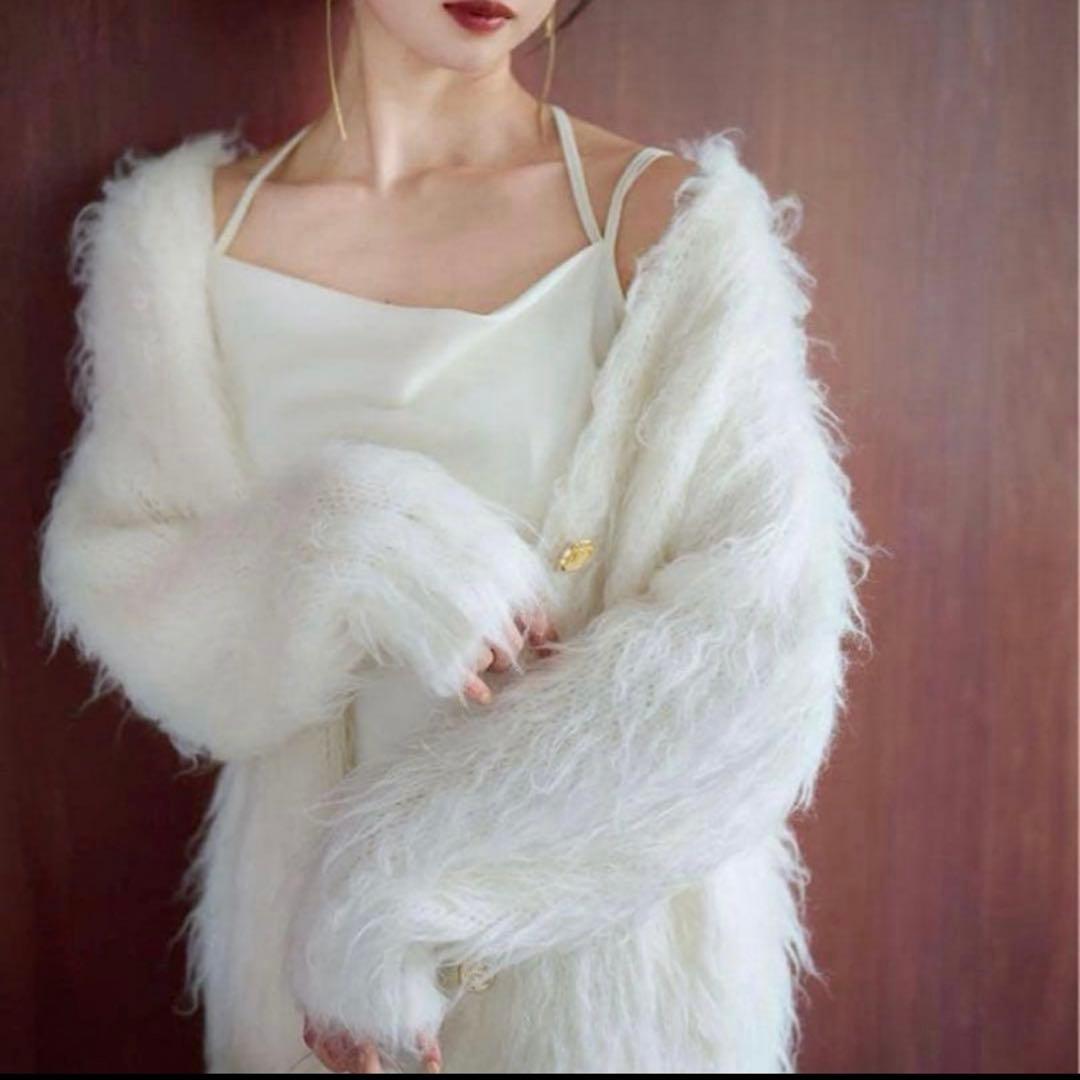 snidel スナイデル シャギーカーディガン ニット