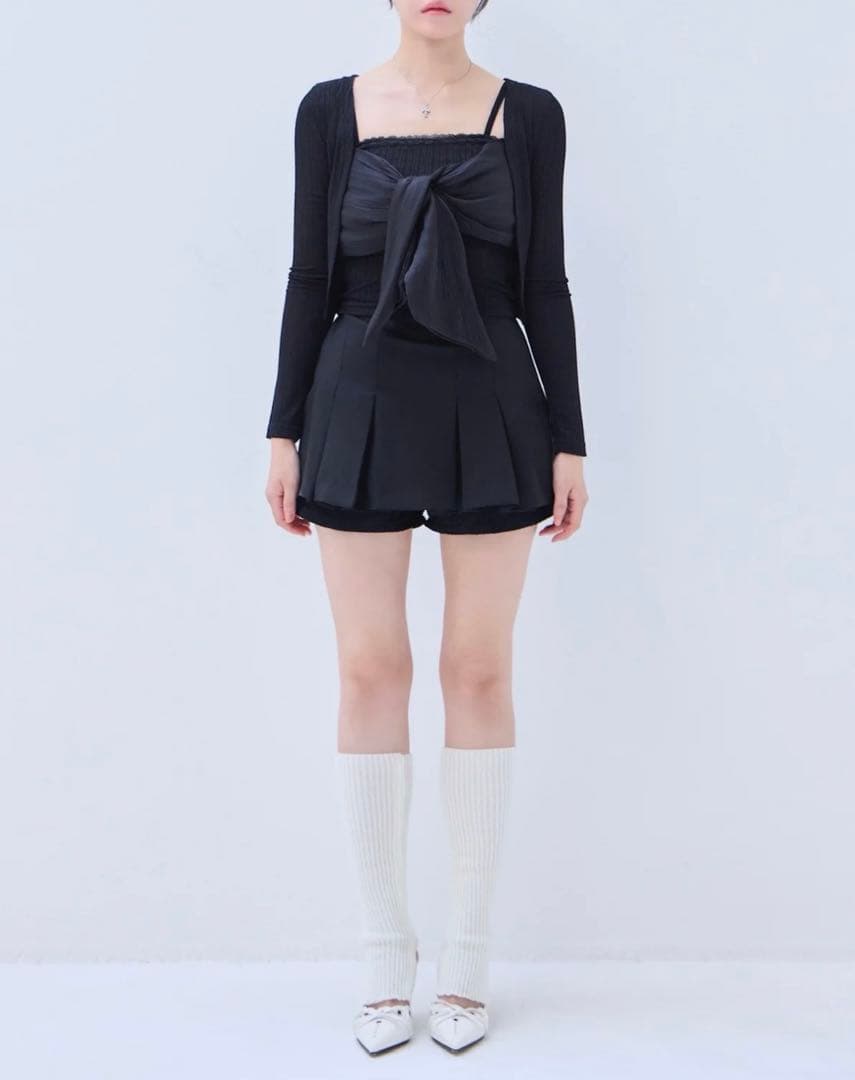 トップス yilon RIBBON CAMI SET TOPS