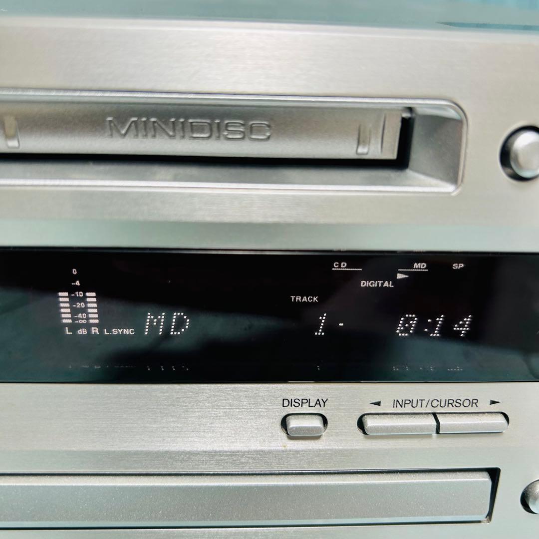 オンキョー　ONKYO X-N7SX MDコンポ　リモコン　説明書付き　美品