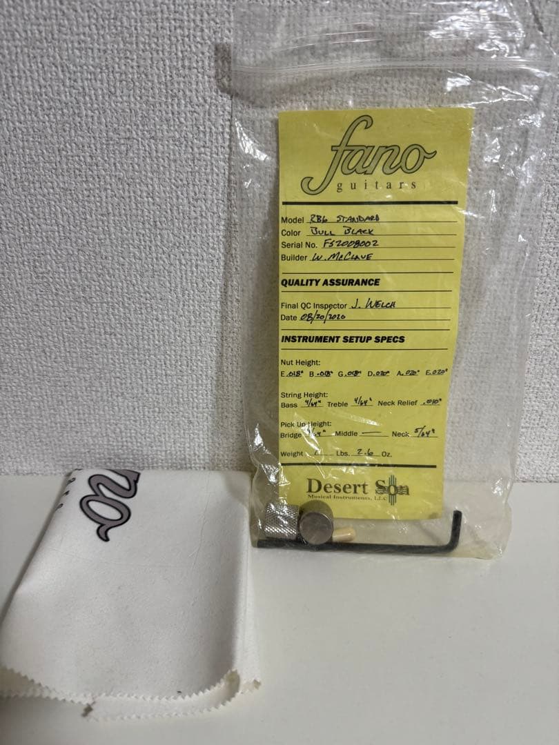 ギター fano standard RB6 Bull Black