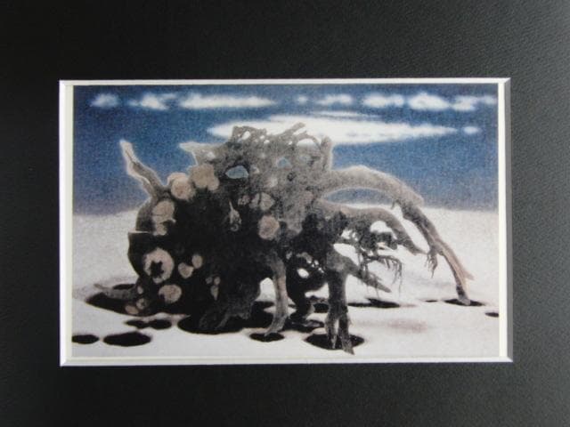 岩橋英遠、「根と雲たち」、希少な画集より、 新品高級額装付、日本人画家