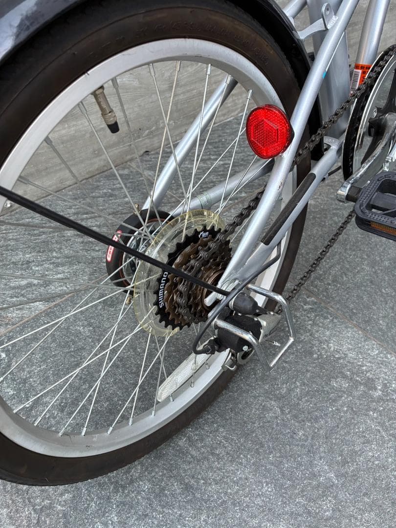 【引き取り限定】キャプテンスタッグ 折りたたみ自転車 20インチ シマノ6段変速