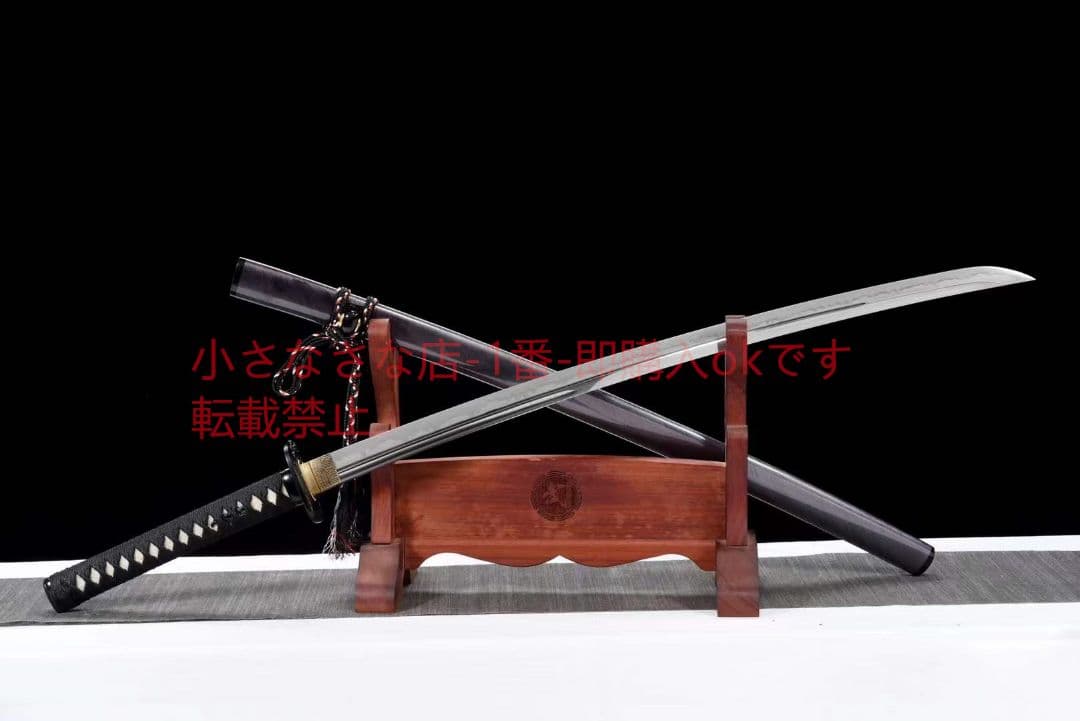 T10小烏丸焼刃三色研磨『黒爵侍』古兵器 武具 刀装具 日本刀 模造刀