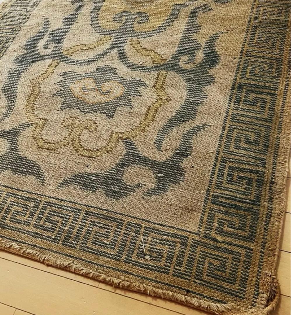 希少 古初期 オールド 赤穂段通 大正初期