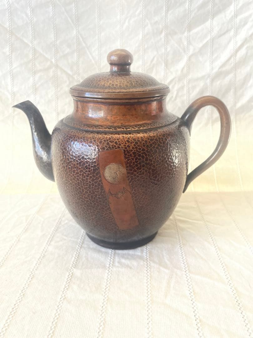 【名品】玉川堂 鎚起銅器 急須 銅製 伝統工芸 刻印あり