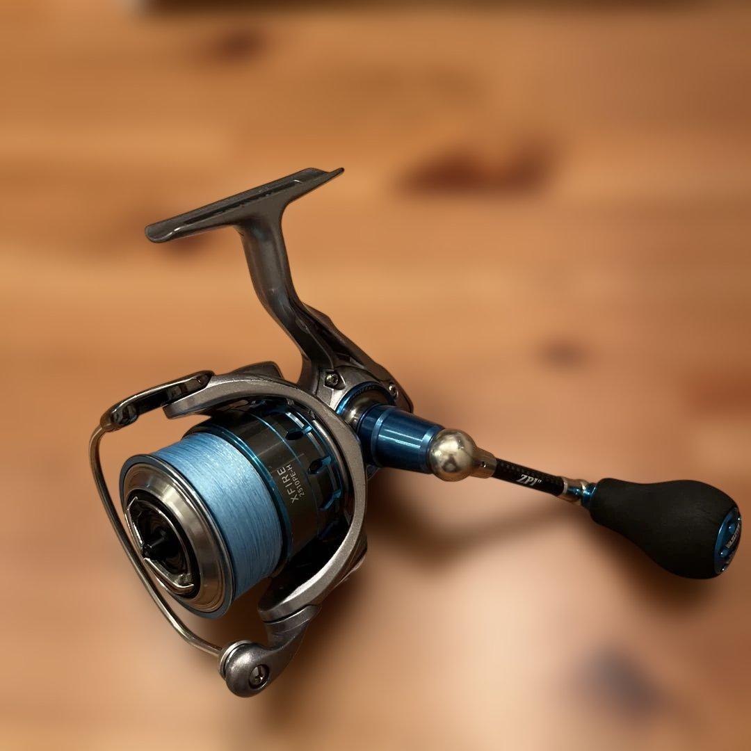 ダイワ17X-FIRE 2510PE-H zpi ハンドル ゴメクサス　カスタム